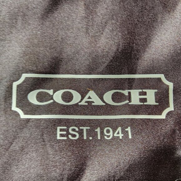 COACH Brown Silk Drawstring Dust Bag - Picture 5 of 16